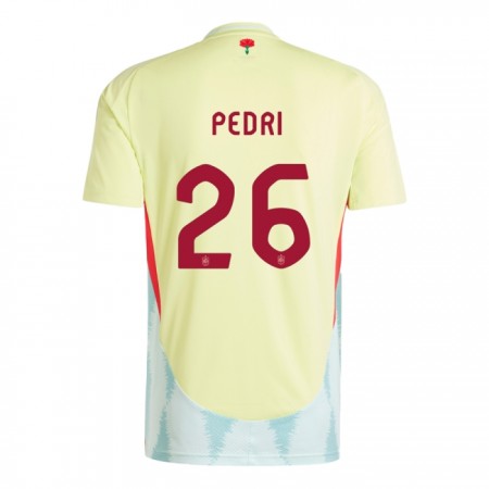 Maglia Spagna Pedri 26 Trasferta Divisa Euro 2024